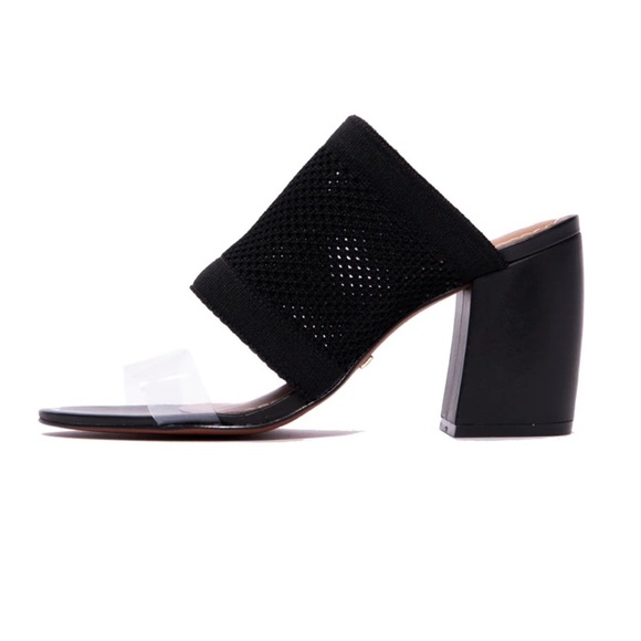 L’intervalle Vanesa Black Stretch Heels - Picture 3 of 10